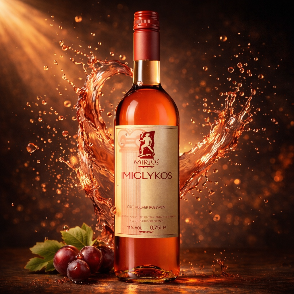 Miro’s IMIGLYKOS Roséwein 0,75 L – halbsüßer griechischer Rosé