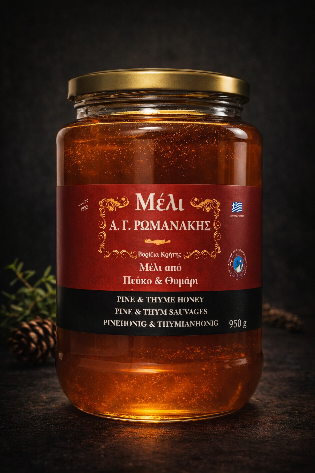 Kretischer Honig mit Thymian & Pinie – Premium Honig aus Kreta