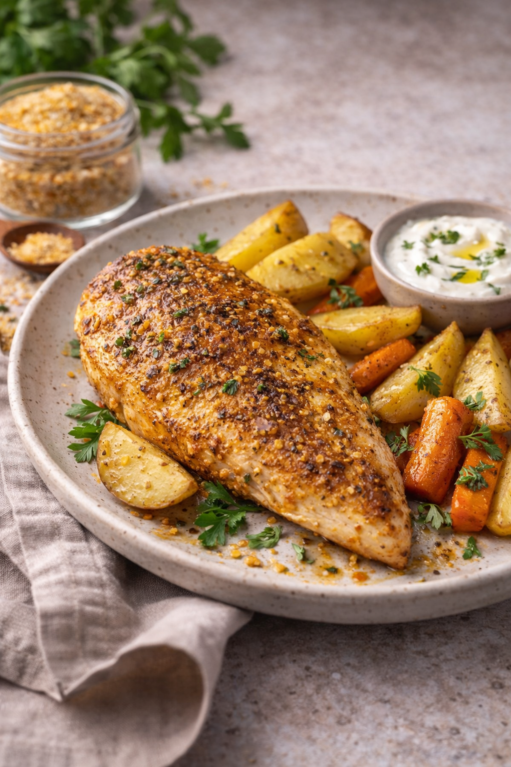 Anna’s Salz – Gewürzsalz mit Curry, Senf & Knoblauch