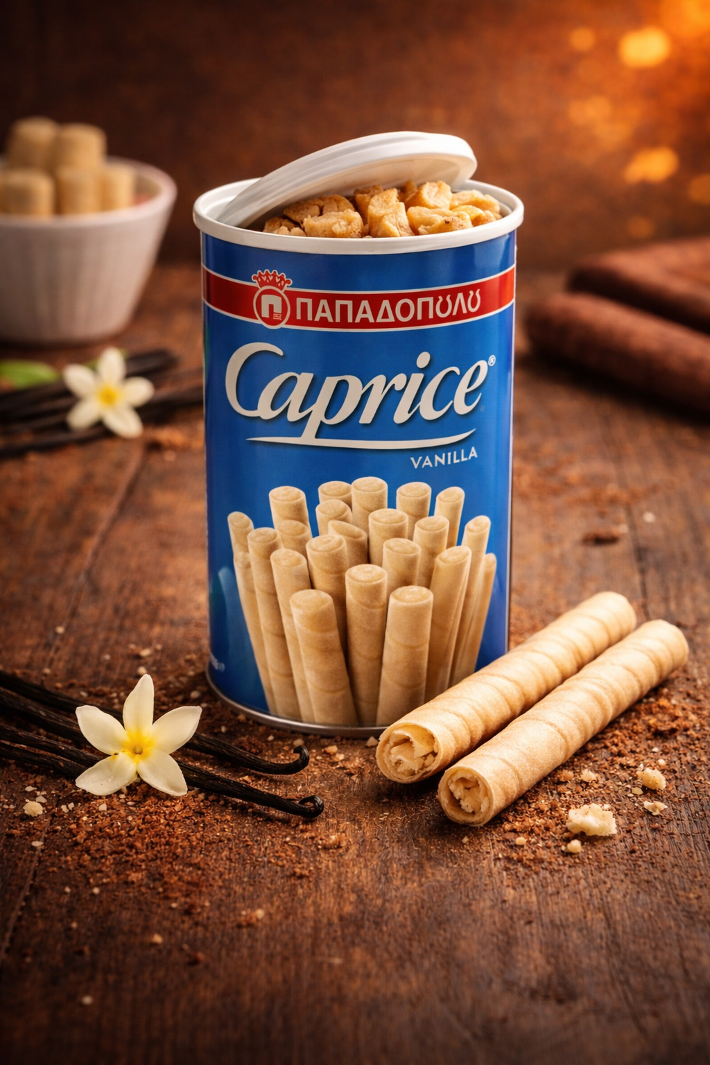 Caprice Waffelröllchen Schoko 400g oder Vanille 250g