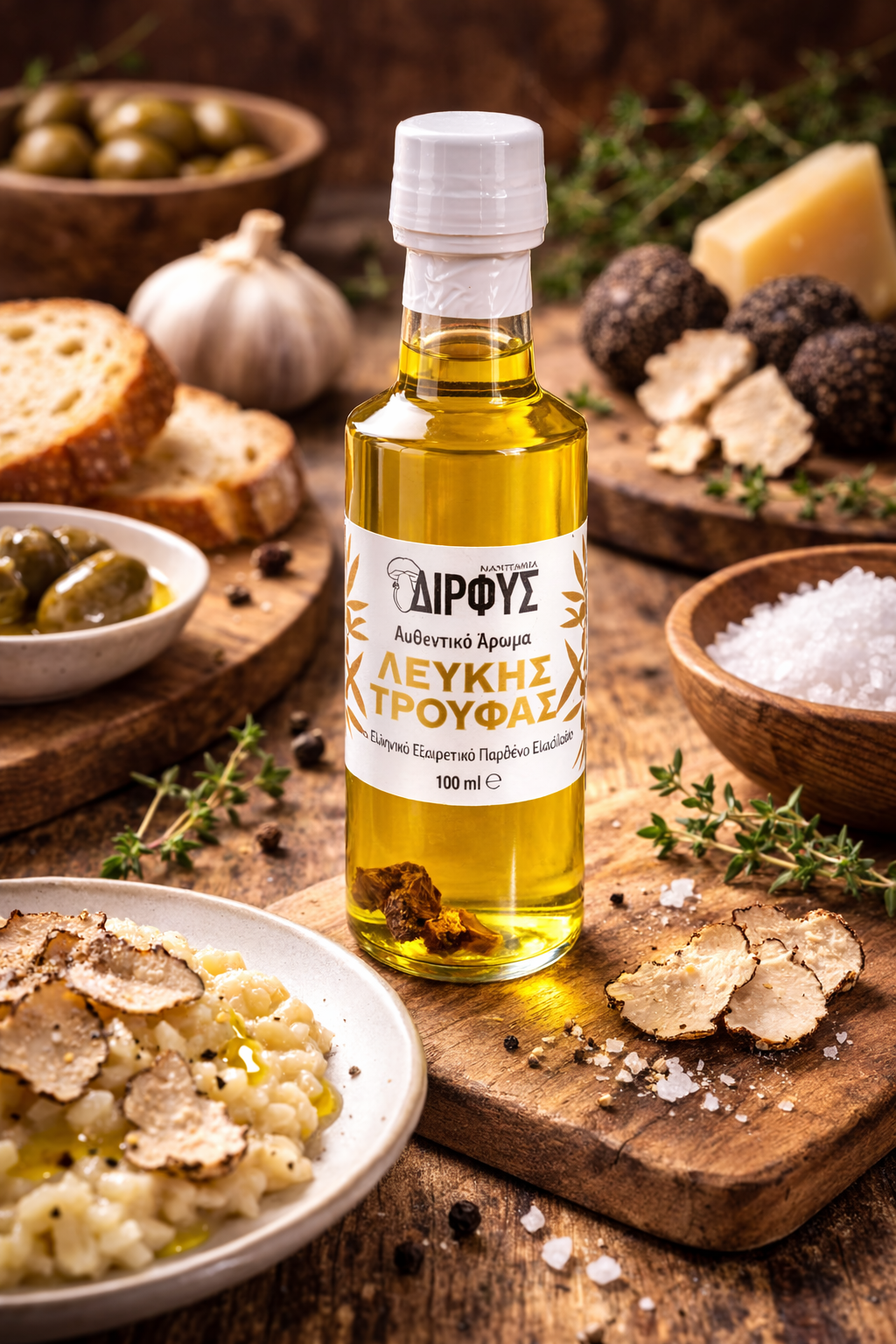 Weißes Trüffelolivenöl – Elegante Aromaintensität für Feinschmecker
