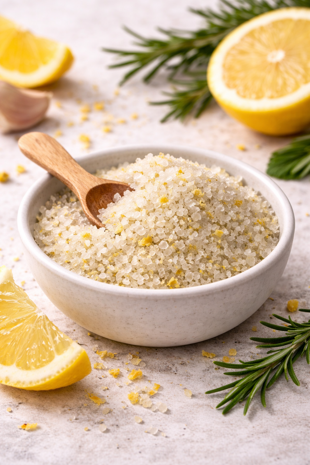 Meersalz mit wilder Zitronenschale – Zitronensalz | Gewürzsalz für Fisch, Fleisch & Salate