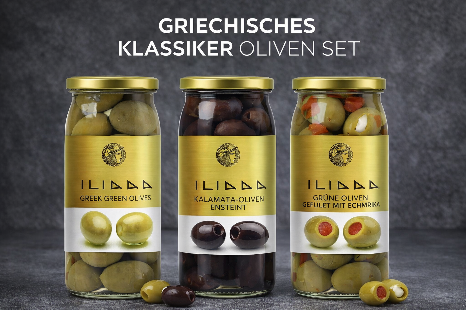 Premium Griechische Oliven