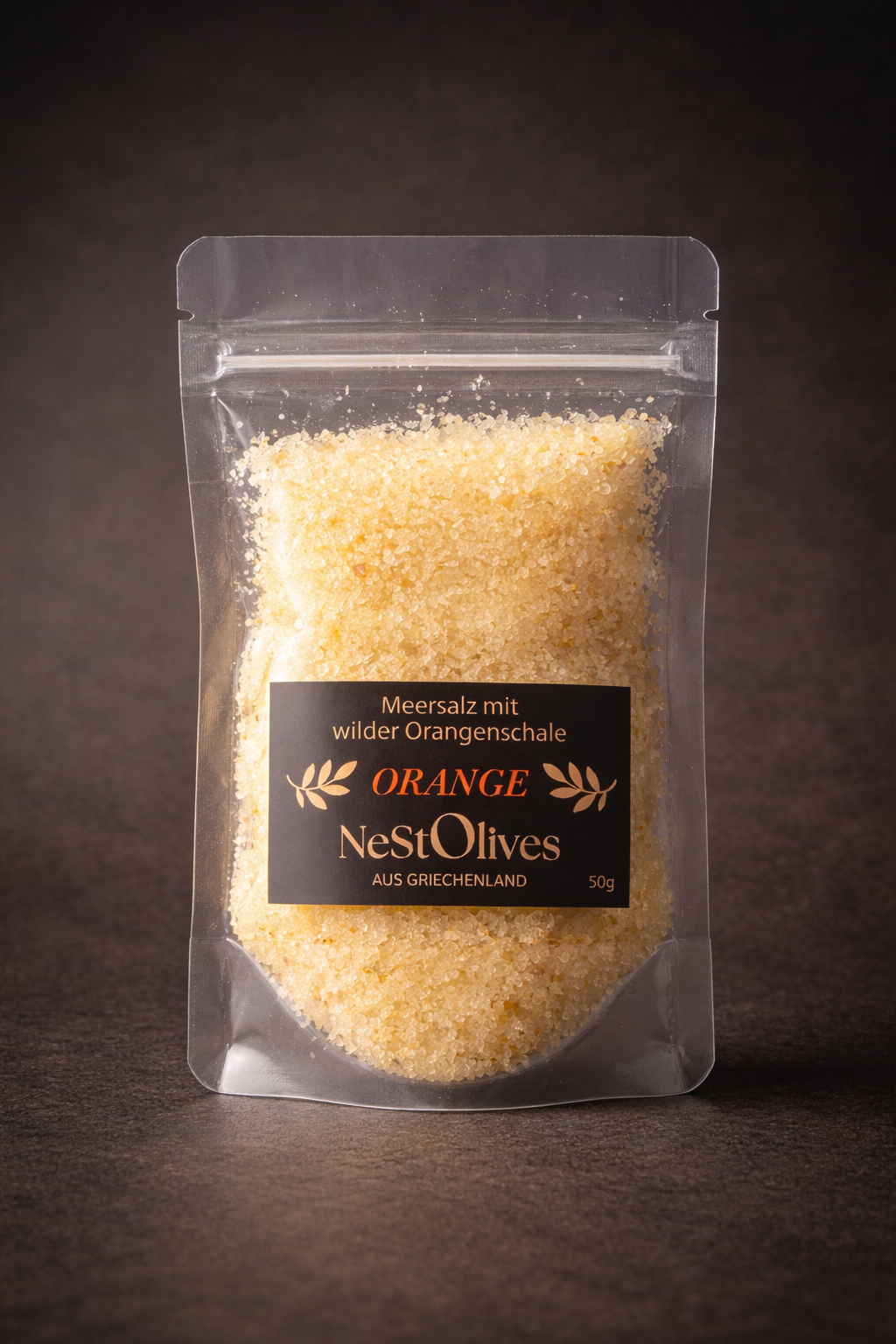 Orangensalz – Meersalz mit wilder Orangenschale | 50g / 100g