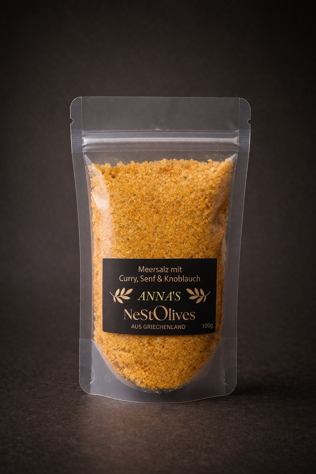 Anna’s Salz – Gewürzsalz mit Curry, Senf & Knoblauch