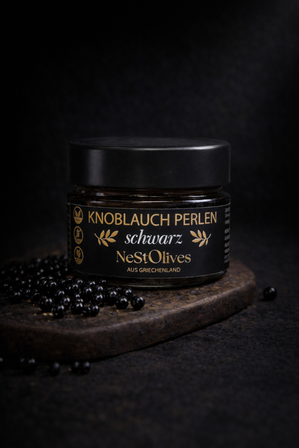 Schwarzer Knoblauch Perlen | Gourmet Perlen 50 g