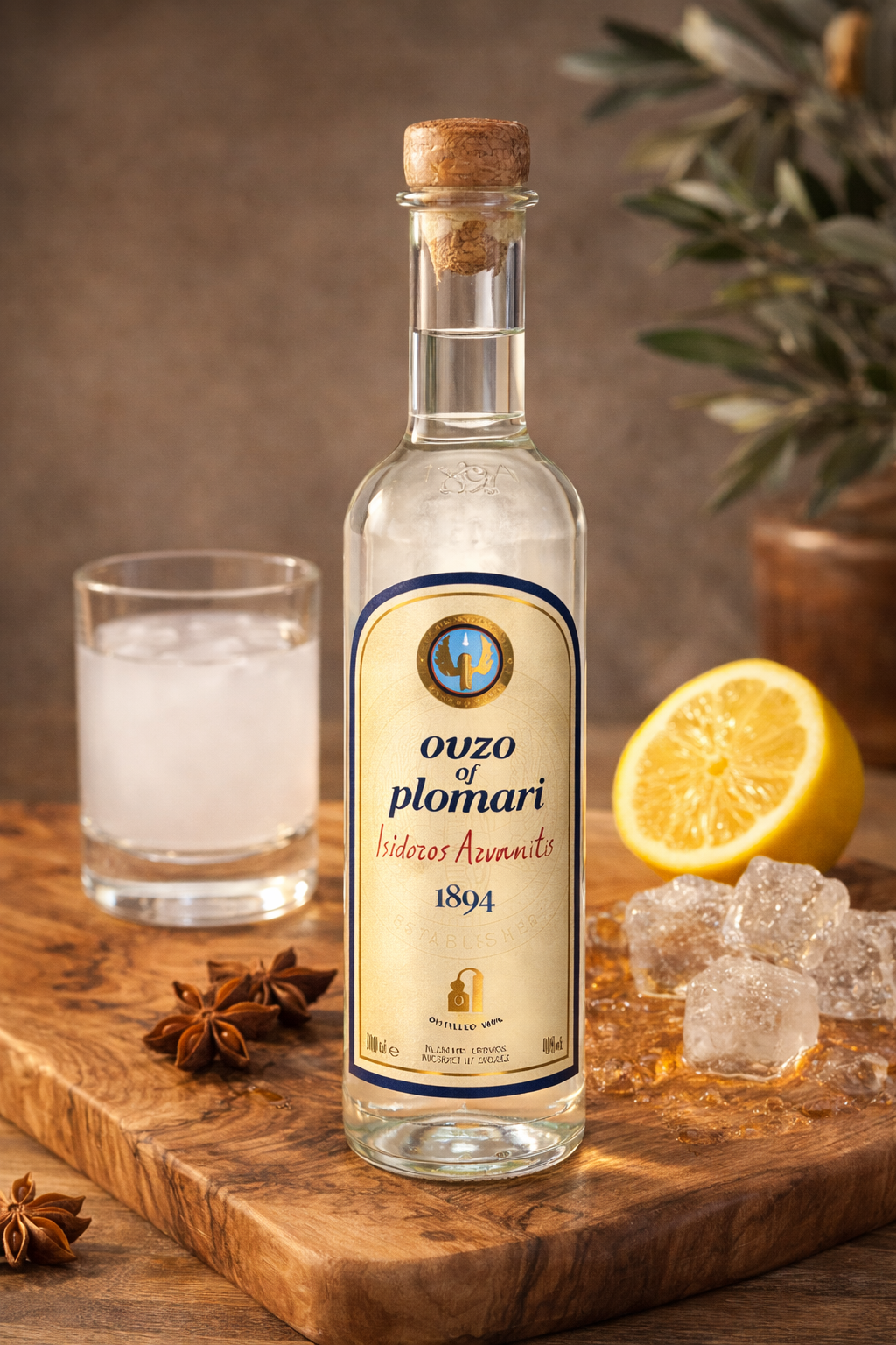 Ouzo Plomari 40% 0,2l Arvanitis