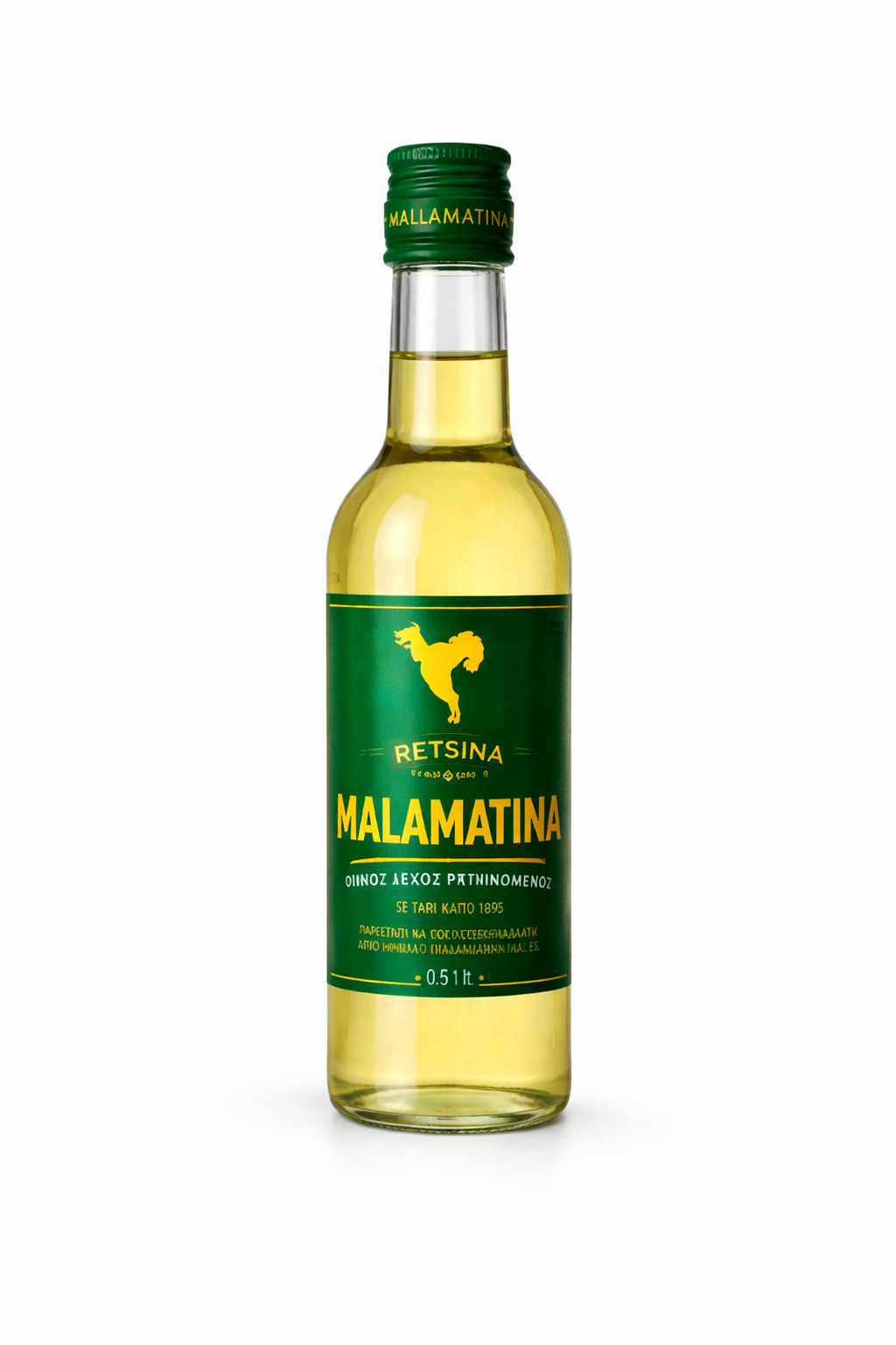Retsina Malamatina 0,5L – Griechischer Harzwein - der Klassiker