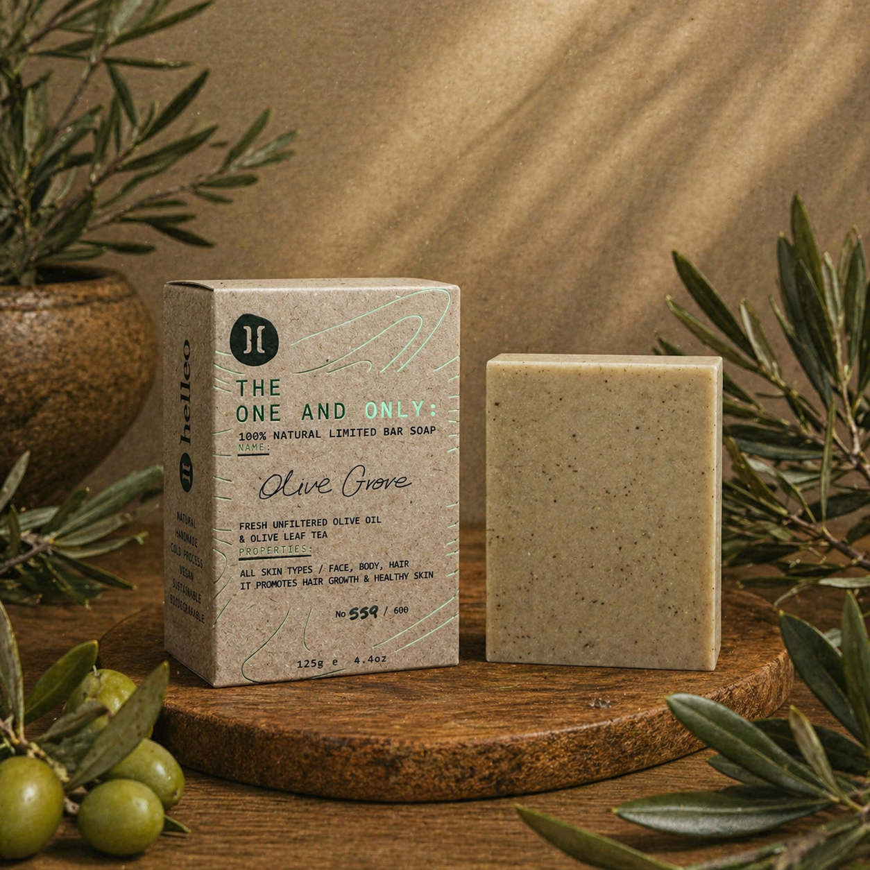 Olive Grove – Olivenöl Seife - limitiert - vegan