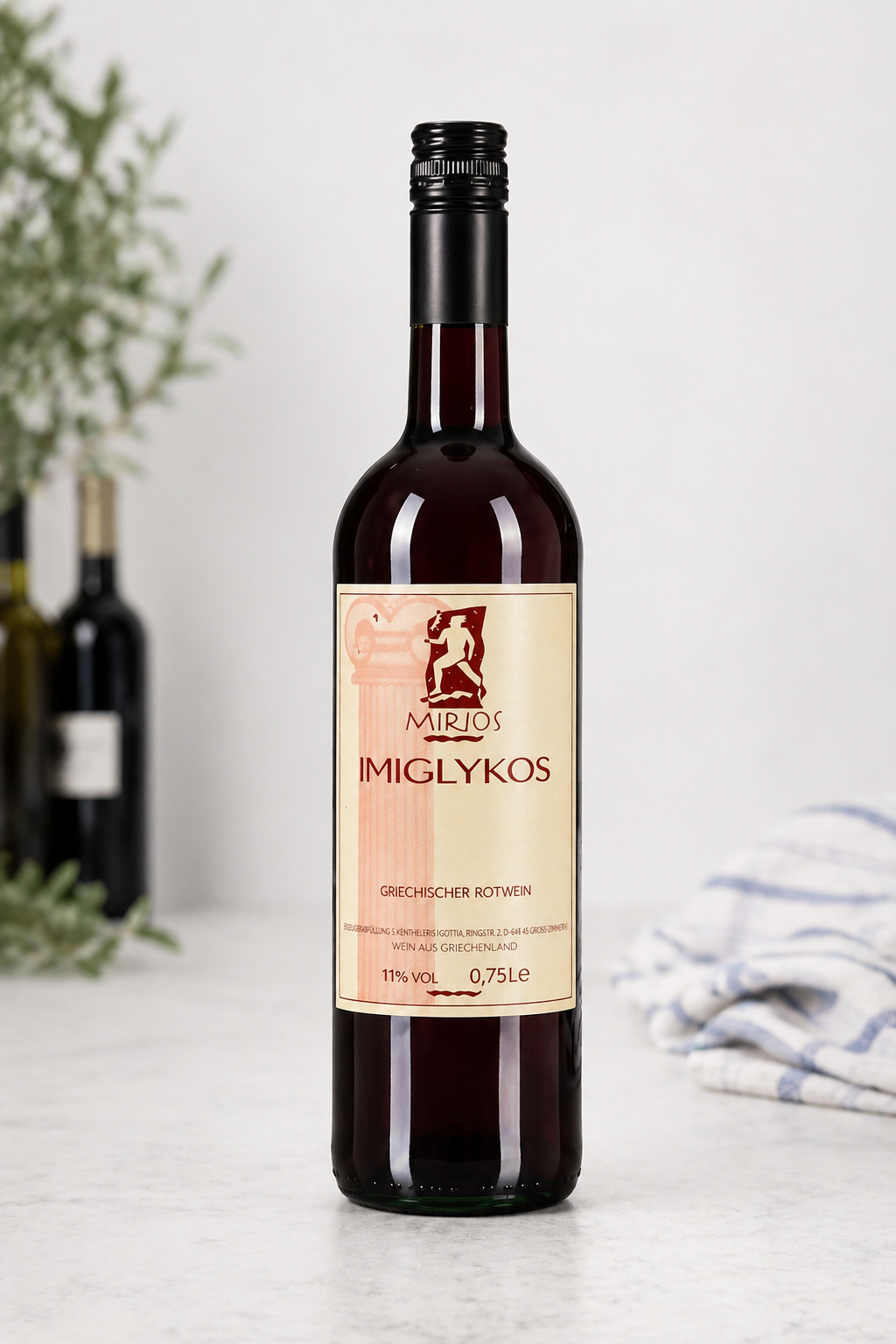 Griechischer Rotwein Imiglykos – mild & fruchtig