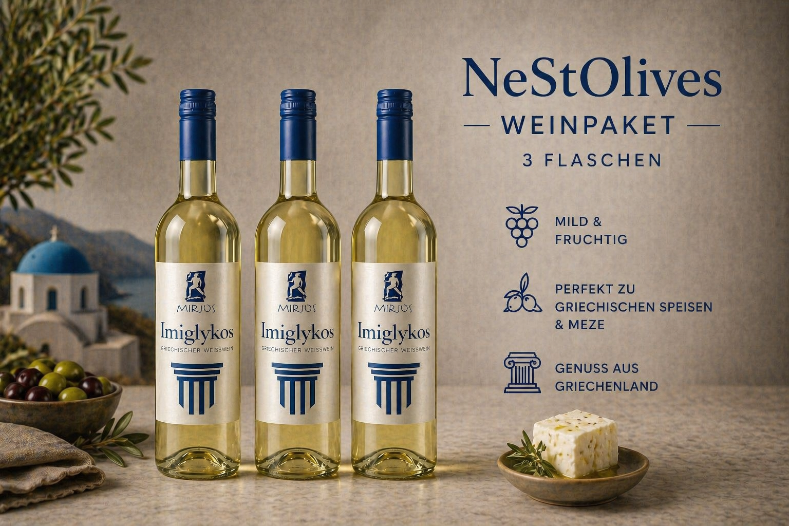 Imiglykos – Griechischer Weißwein (lieblich) 0,75 L