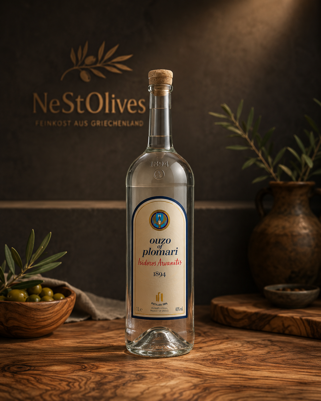 Ouzo of Plomari 1894 – Premium Ouzo aus Griechenland 0,7L 40%