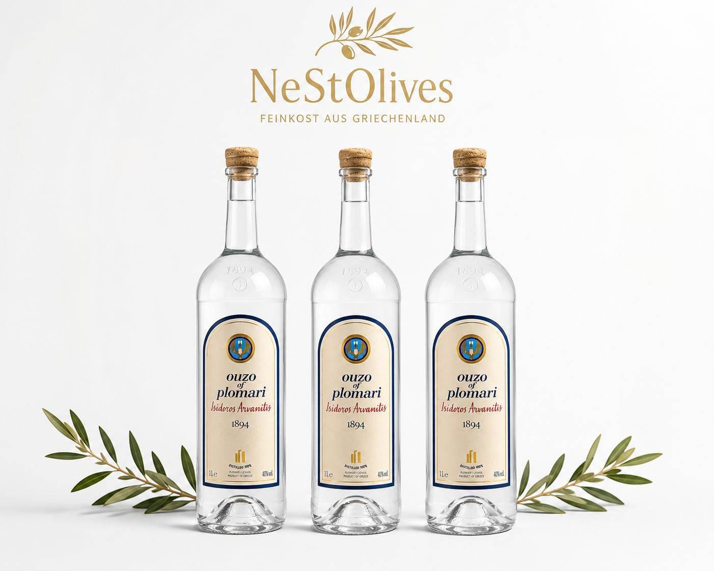 Ouzo of Plomari 1894 – Premium Ouzo aus Griechenland 0,7L 40%